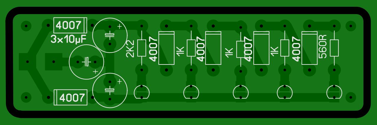 5 LED Audio Power Meter